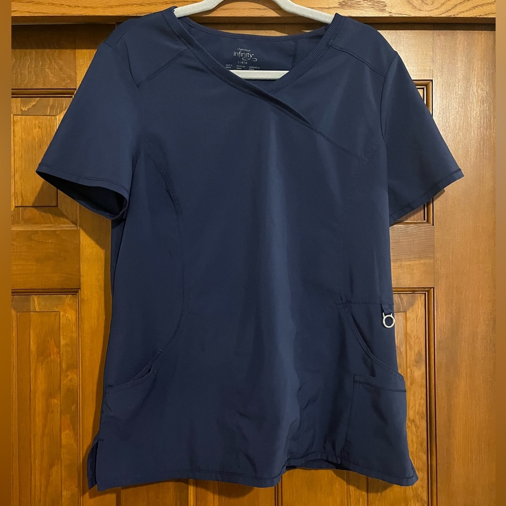 Cherokee Infinity Scrub Top Size L | Navy Blue
